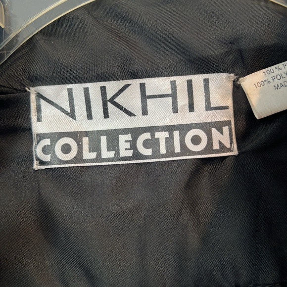 Nikhil Collection Luxury 100% Silk Sequined/Beaded Jacket - Size Large - Picture 8 of 9